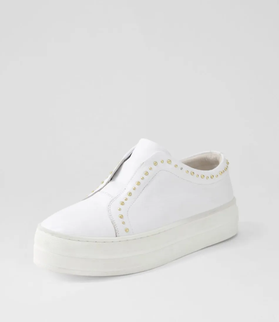 Women DJANGO & JULIETTE Sneakers<Synty White Leather Sneakers