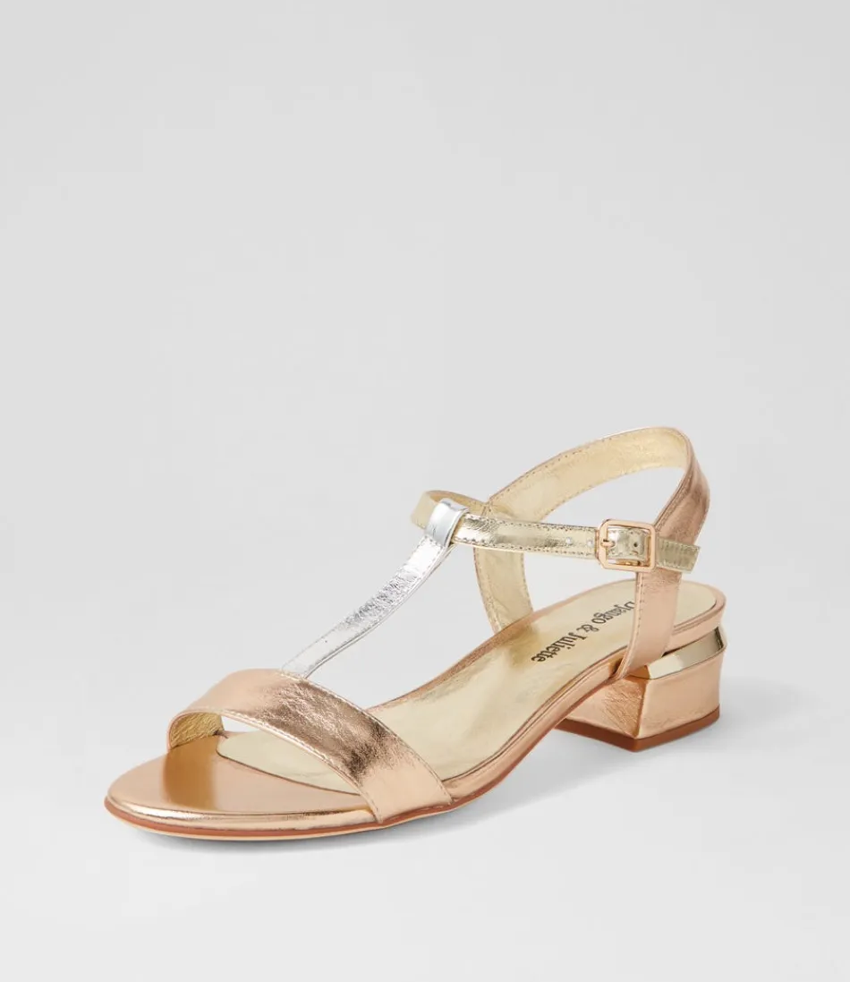 Women DJANGO & JULIETTE Flats<Taner Metallic Multi Sandals