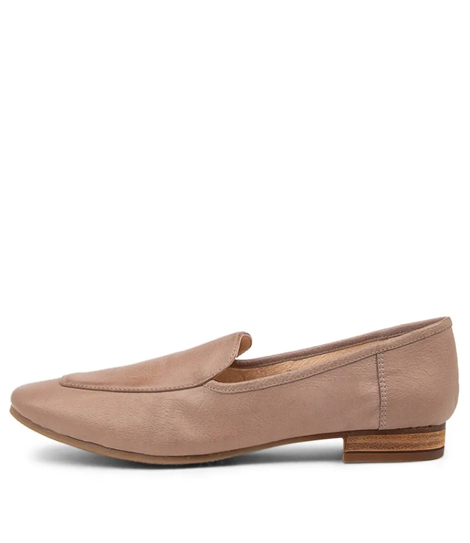 Women DIANA FERRARI Loafers<Temimie Dark Taupe Leather Loafers