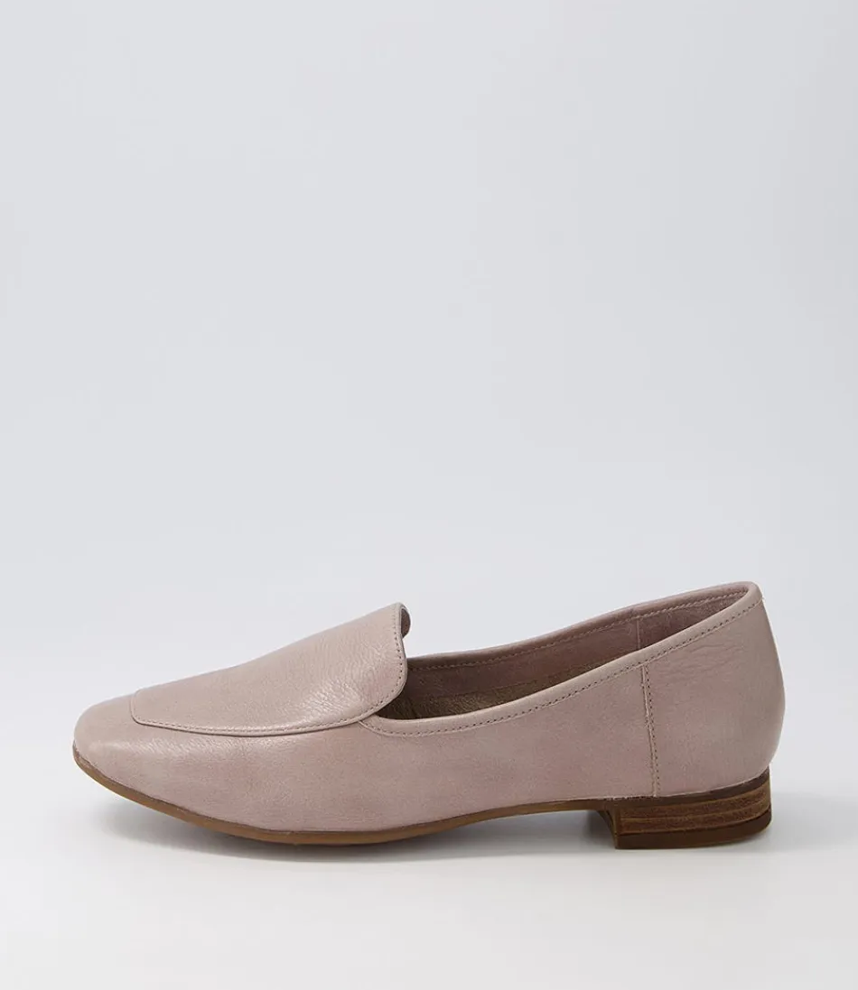 Women DIANA FERRARI Loafers<Temimie Dk Stone Leather Flat Shoes