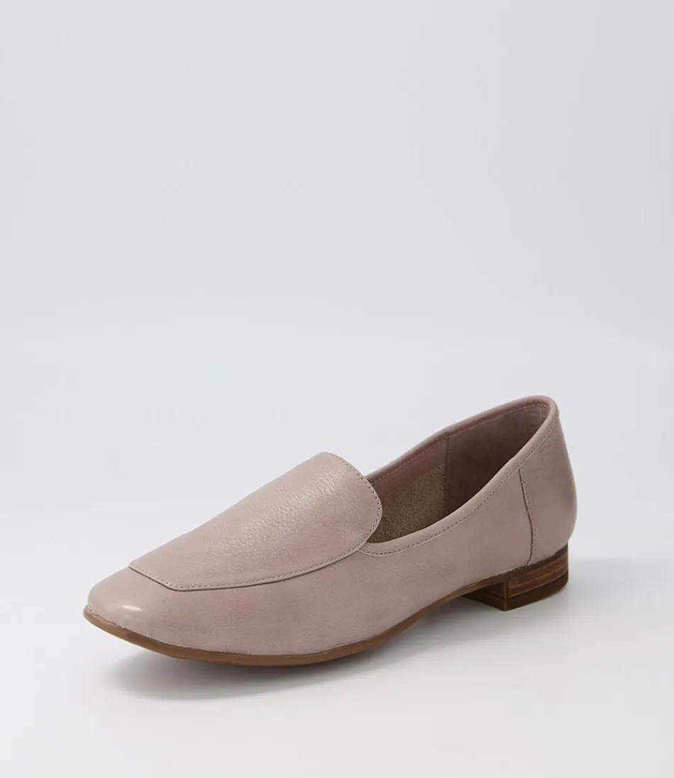 Women DIANA FERRARI Loafers<Temimie Dk Stone Leather Flat Shoes