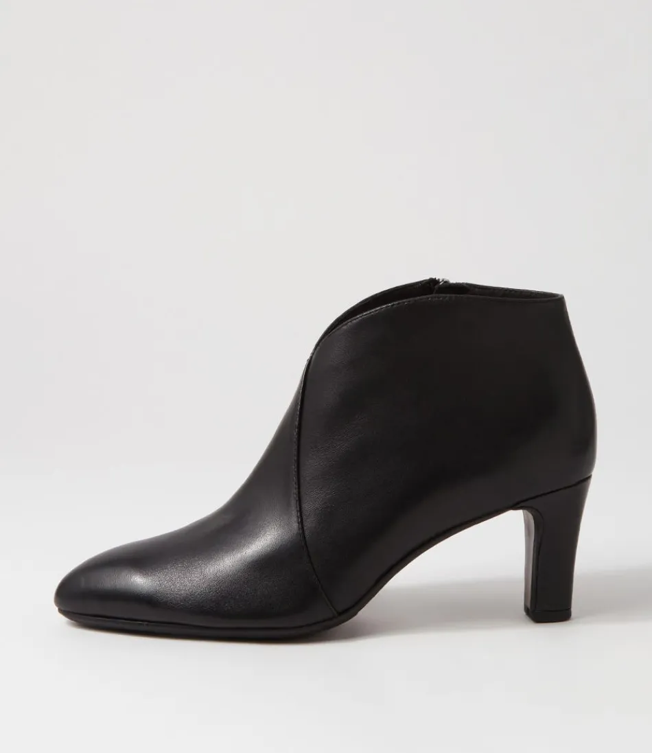 Women DJANGO & JULIETTE Boots<Templess Black Leather Ankle Boots