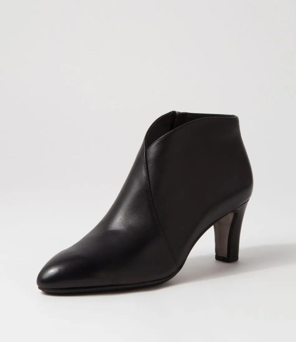 Women DJANGO & JULIETTE Boots<Templess Black Leather Ankle Boots