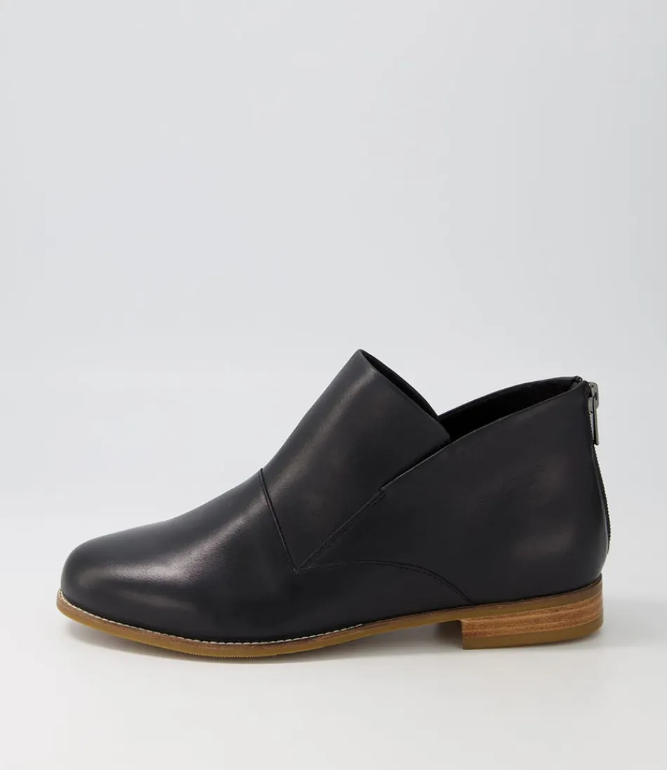 Women ZIERA Boots<Thiem Xf Black Leather Ankle Boots