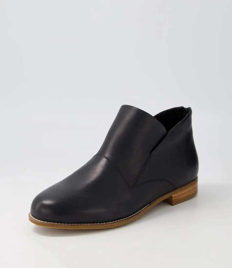 Women ZIERA Boots<Thiem Xf Black Leather Ankle Boots