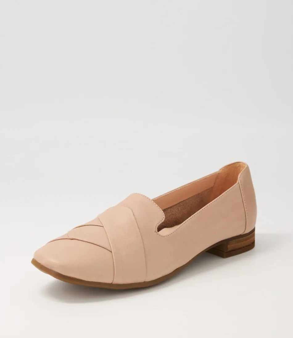 Women DIANA FERRARI Loafers<Tilony Dark Nude Leather Loafers