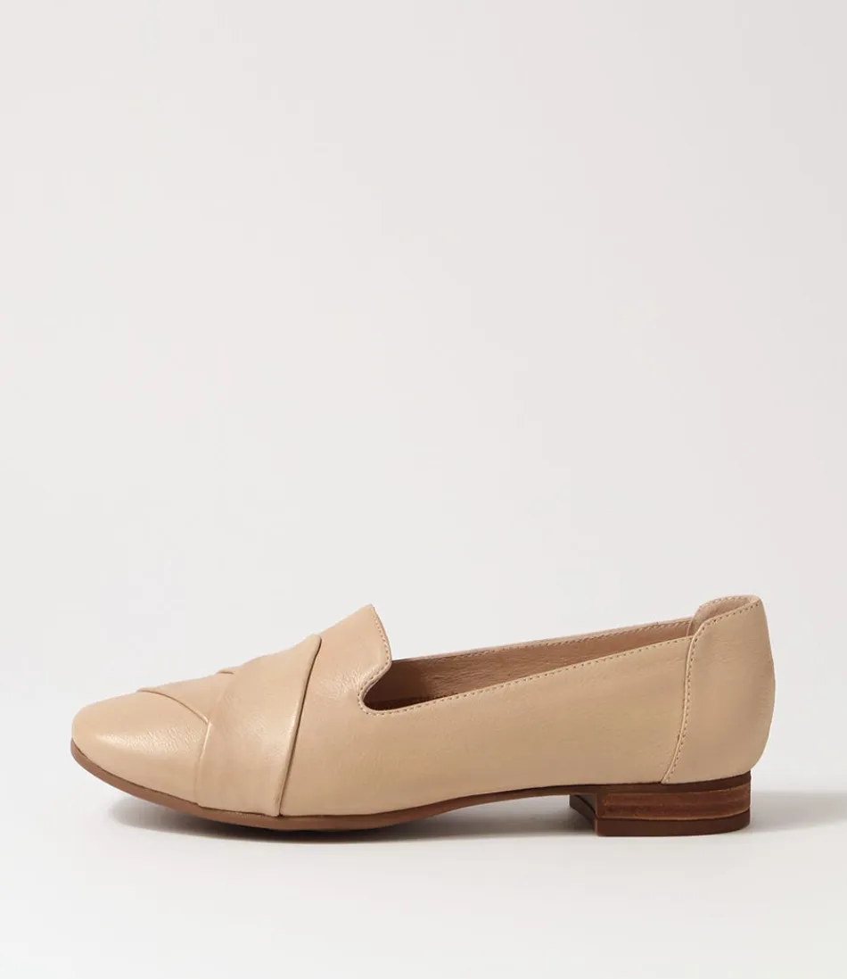 Women DIANA FERRARI Loafers<Tilony Taupe Leather Loafers