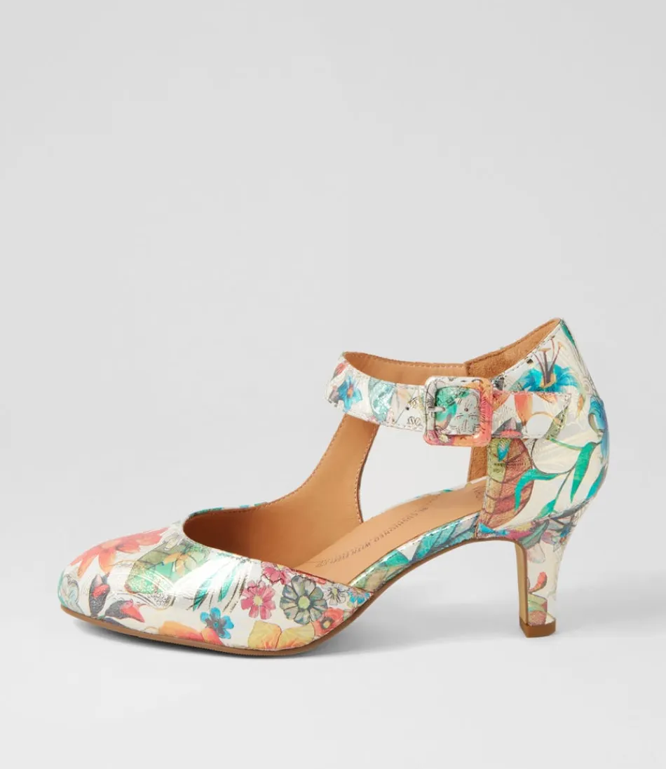 Women ZIERA Heels<Timon Xw Spring Garden Leather Heels