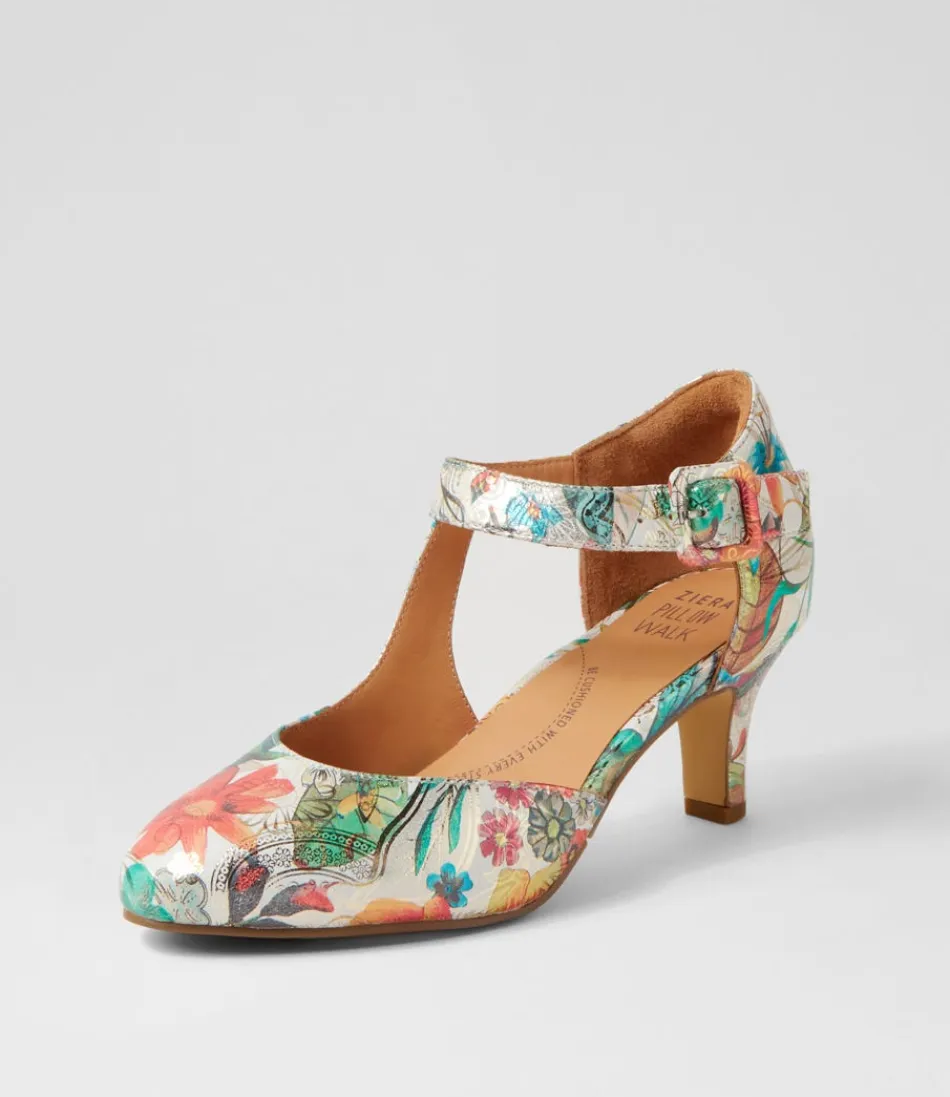 Women ZIERA Heels<Timon Xw Spring Garden Leather Heels