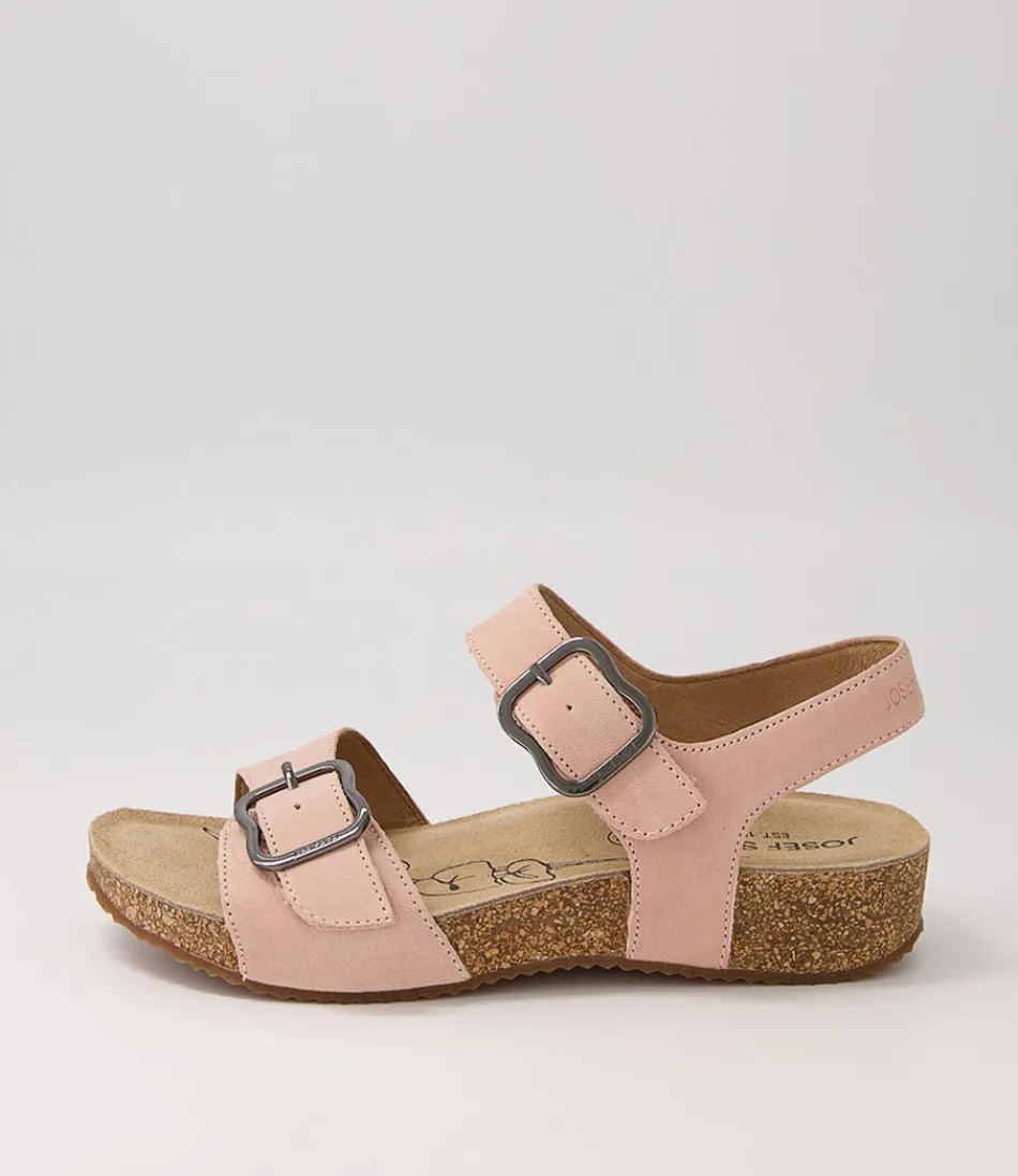 Women JOSEF SEIBEL Comfort<Tonga 62 Rosa Leather Sandals