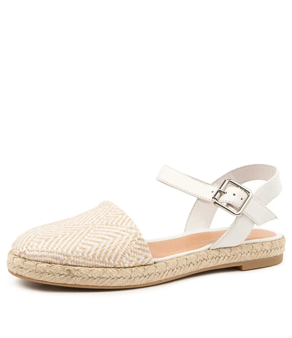 Women DJANGO & JULIETTE Espadrilles<Tonja Natural&White Weave