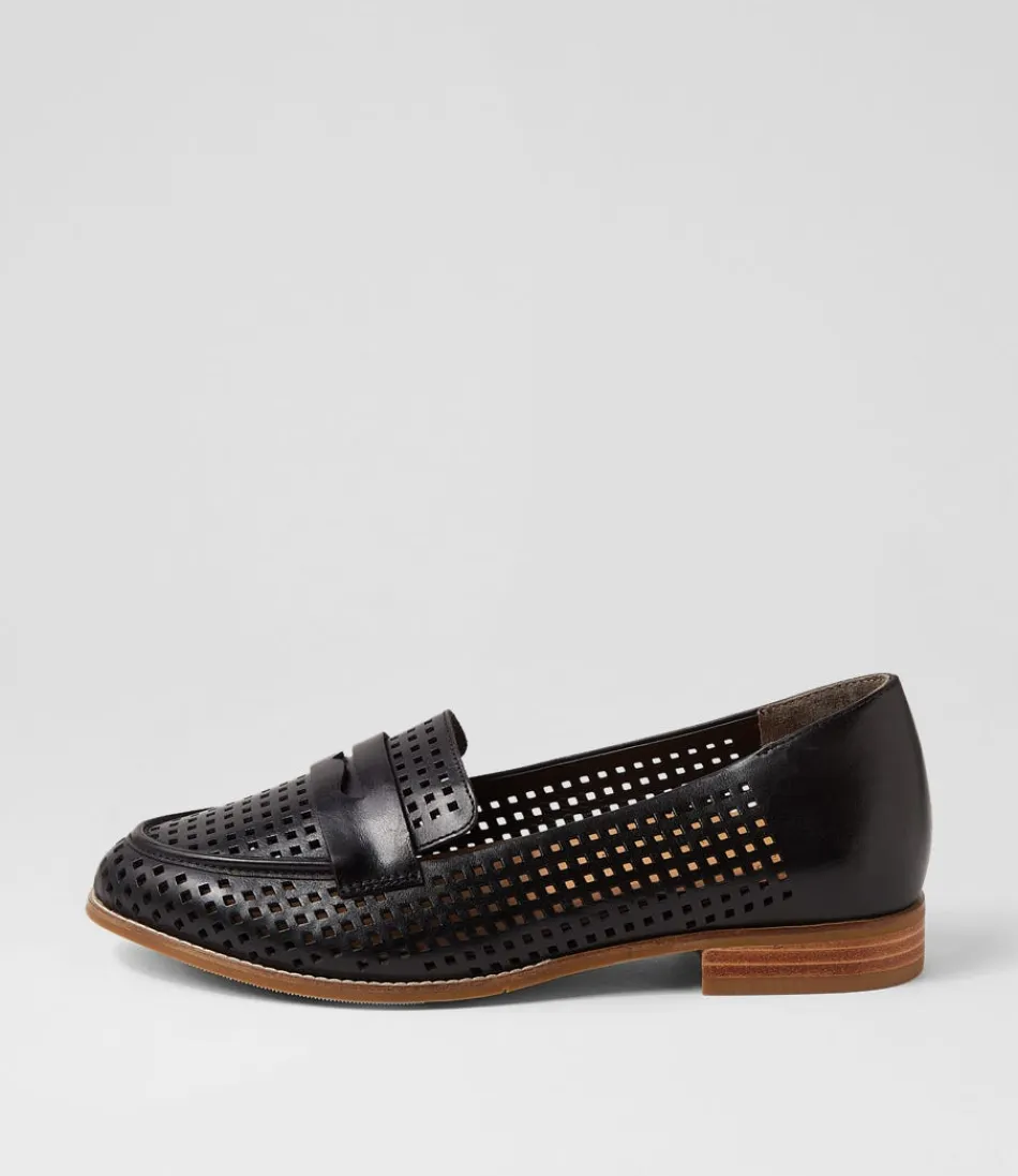 Women ZIERA Loafers<Toppiey Xf Black Leather Loafers