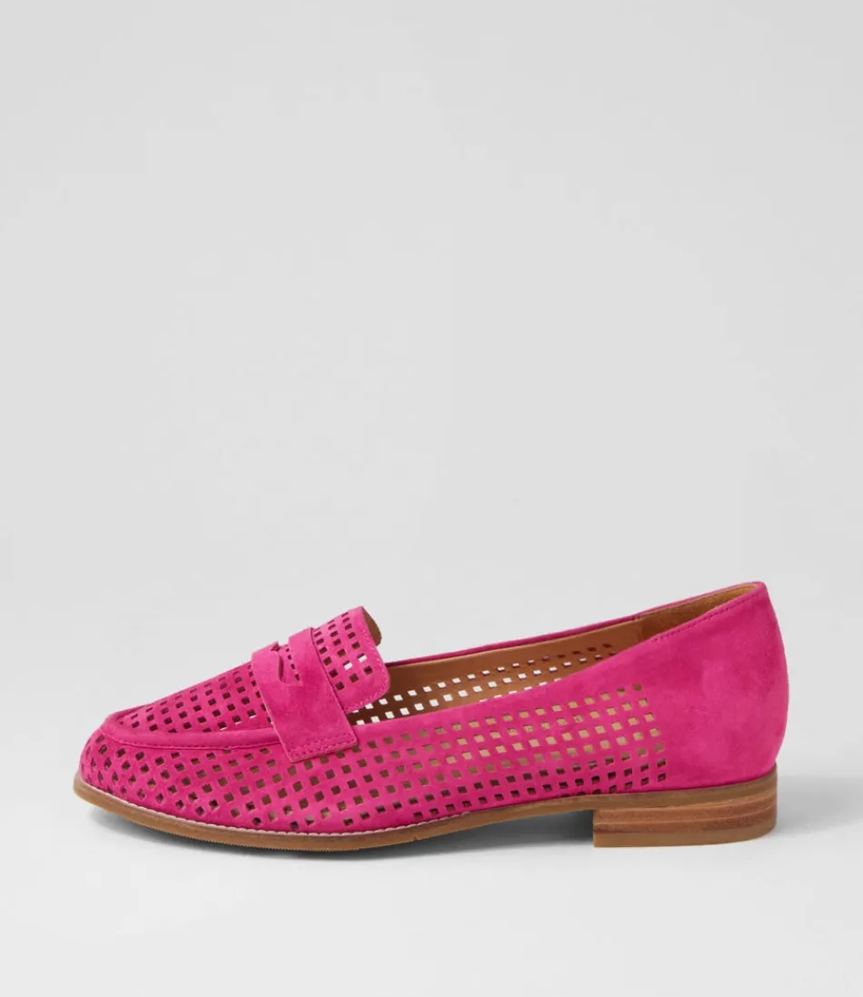 Women ZIERA Loafers<Toppiey Xf Fuchsia Suede Loafers