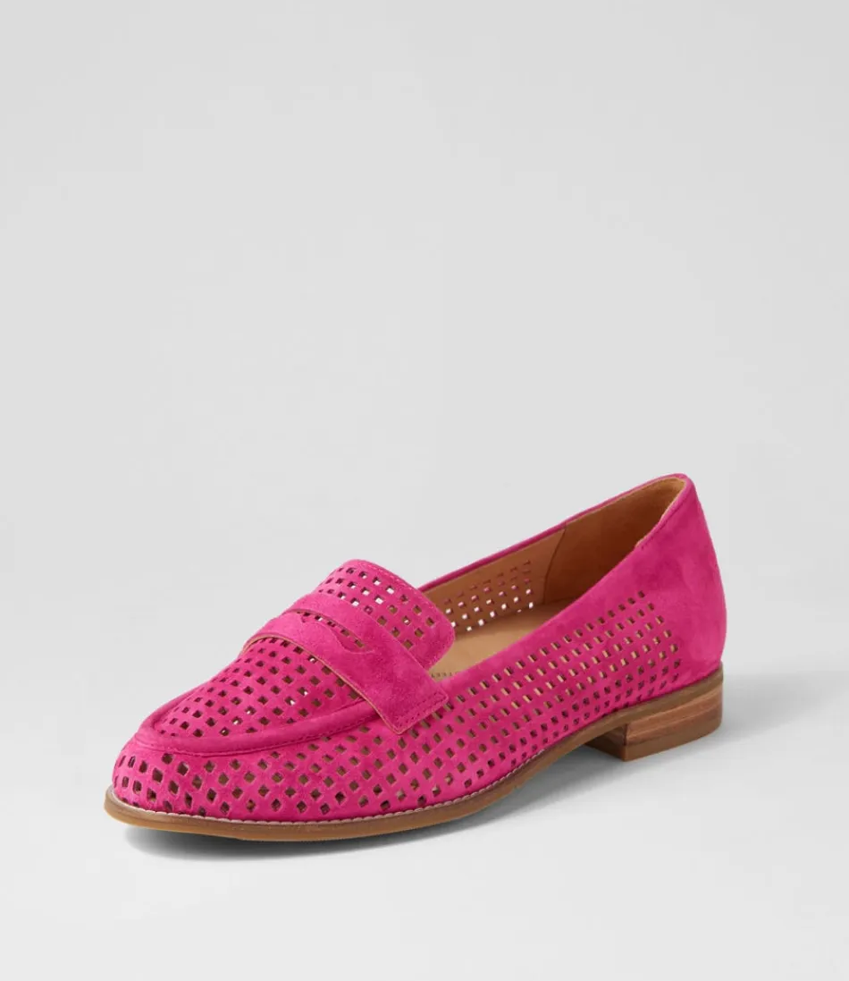 Women ZIERA Loafers<Toppiey Xf Fuchsia Suede Loafers