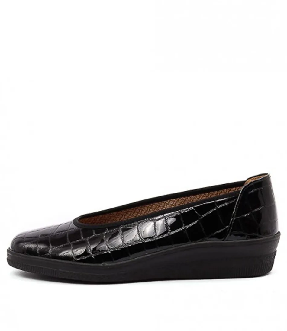 Women GABOR Comfort<Trista Schwarz Patent Leather