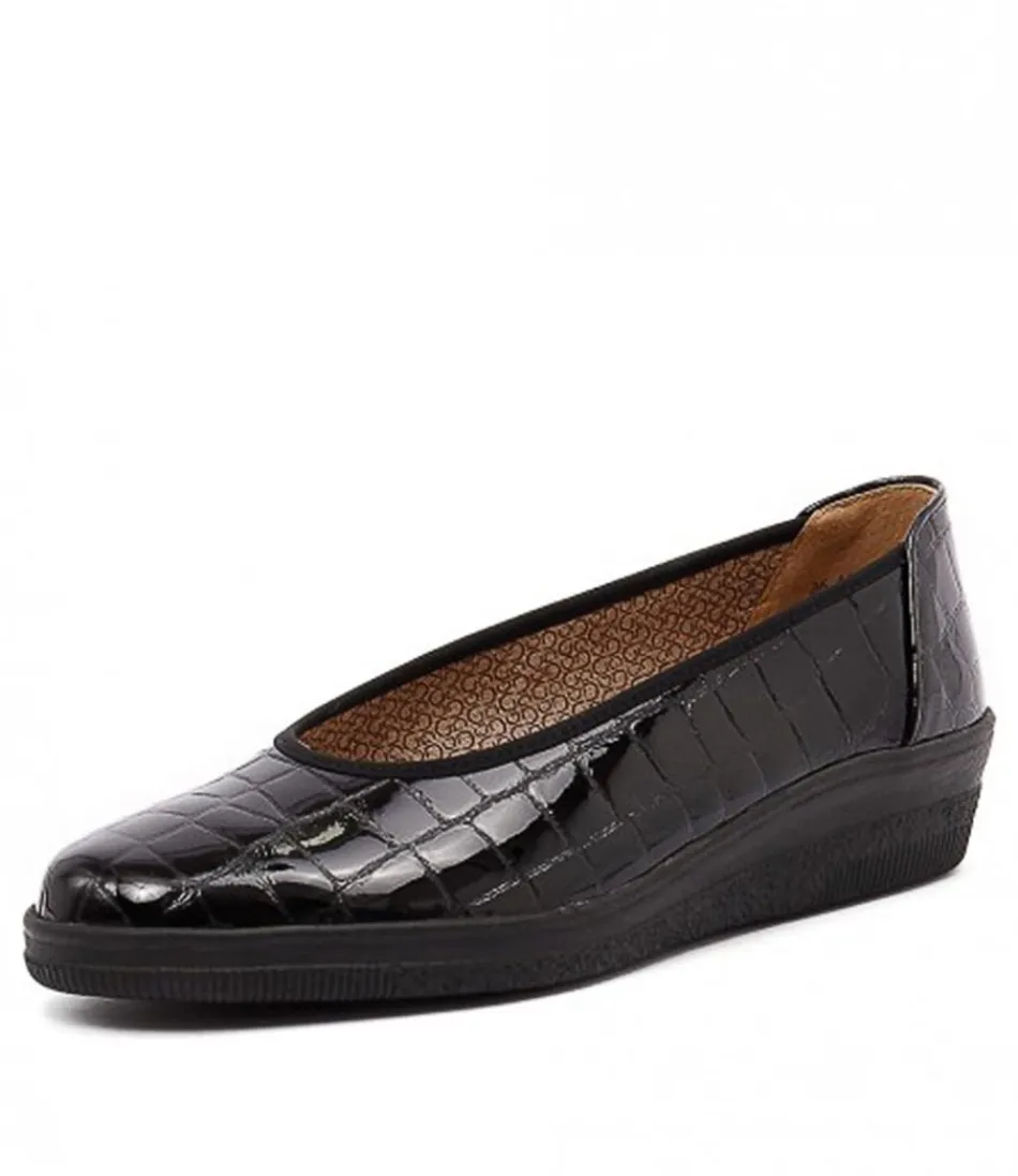 Women GABOR Comfort<Trista Schwarz Patent Leather