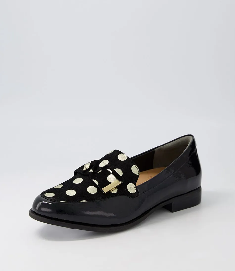 Women ZIERA Loafers<Tulips Xf Black Gold Spot Multi Loafers