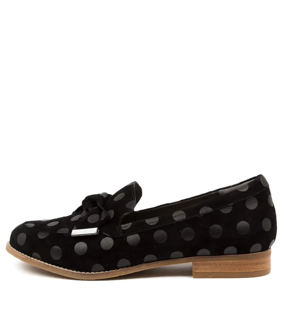 Women ZIERA Loafers<Tulips Xf Black-Spot Sde