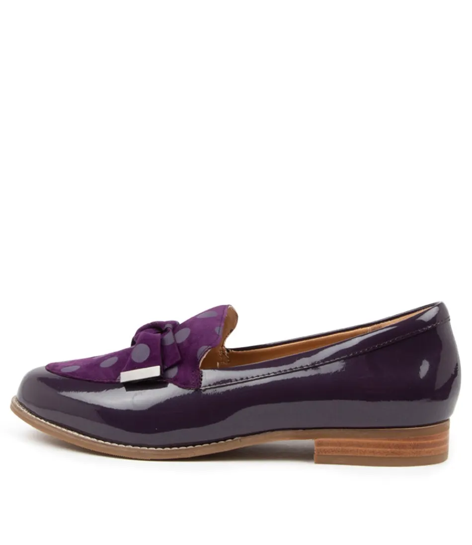 Women ZIERA Loafers<Tulips Xf Purple Pat-Sde