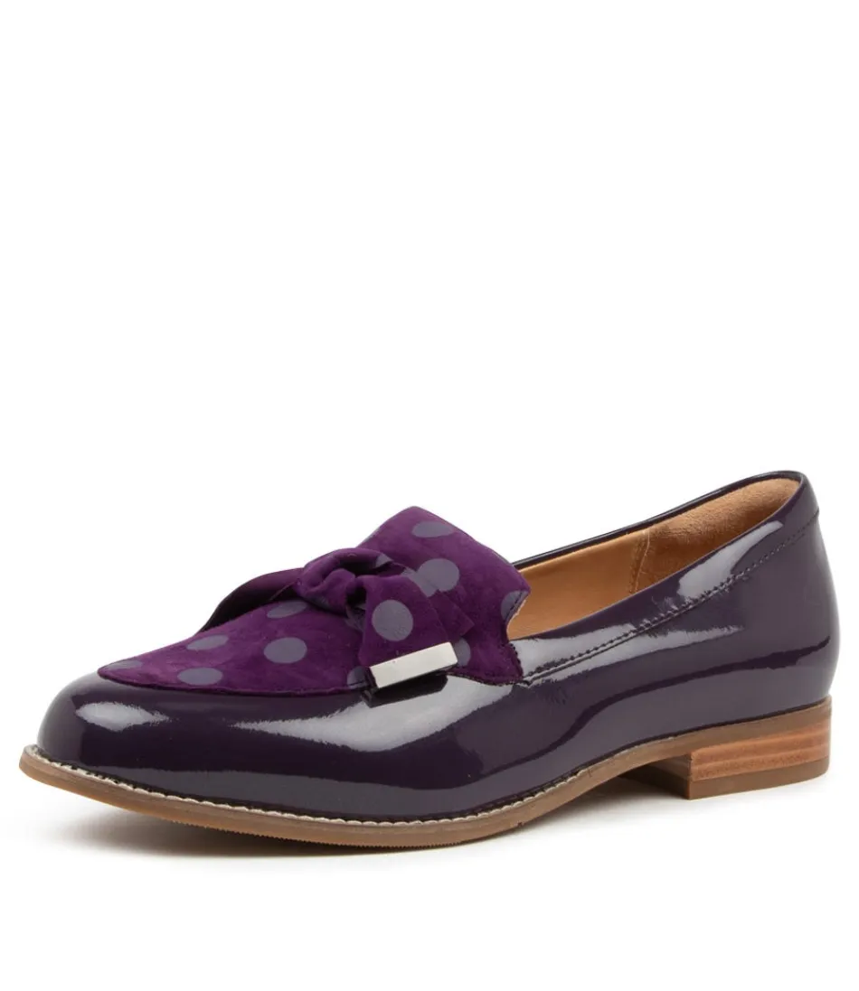 Women ZIERA Loafers<Tulips Xf Purple Pat-Sde