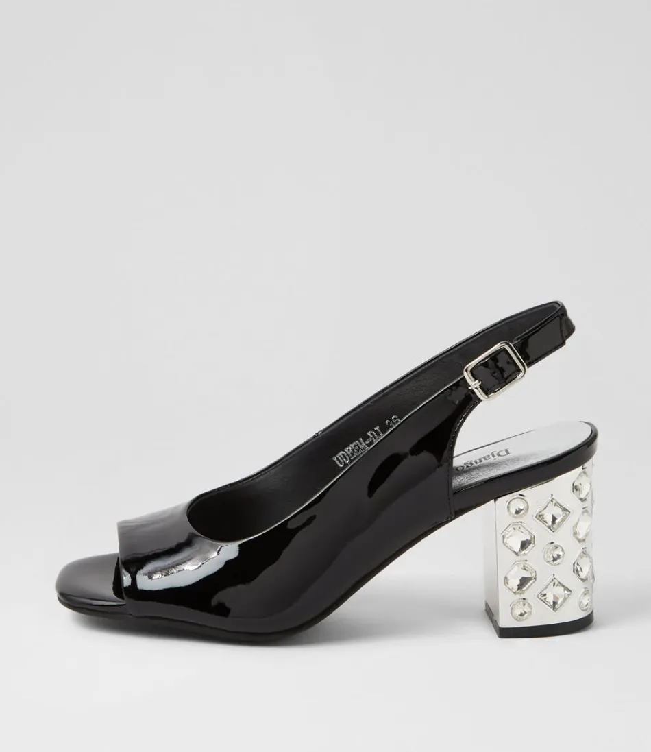 Women DJANGO & JULIETTE Heels<Udeem Black Patent Leather Sandals