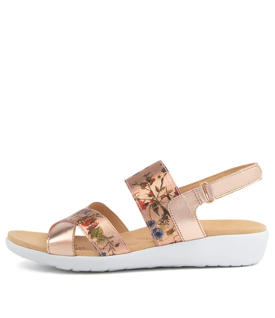 Women ZIERA Wedges<Udith W Rose Gold Floral