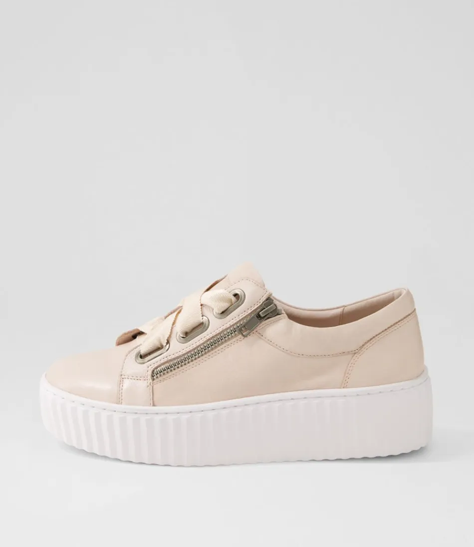 Women DJANGO & JULIETTE Sneakers<Ufinas Pale Pink White Leather Sneakers