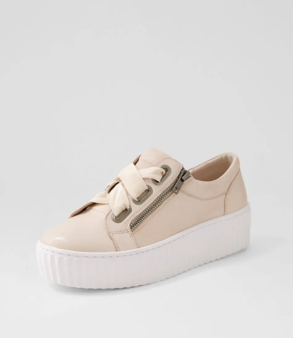 Women DJANGO & JULIETTE Sneakers<Ufinas Pale Pink White Leather Sneakers