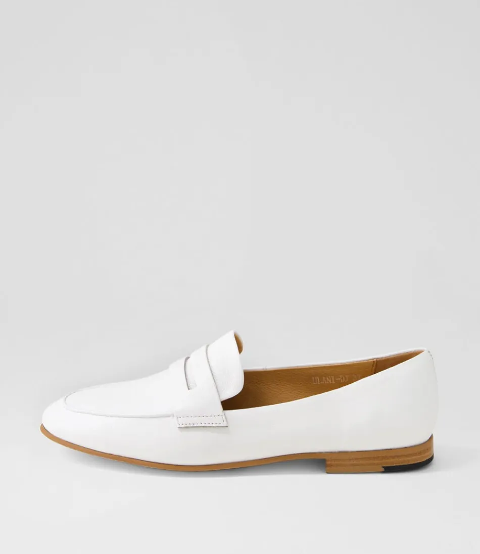 Women DJANGO & JULIETTE Loafers<Ulani White Leather Loafers