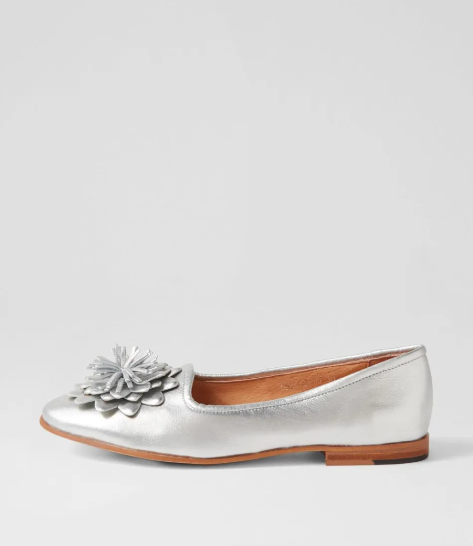 Women DJANGO & JULIETTE Loafers<Unions Silver Leather Loafers