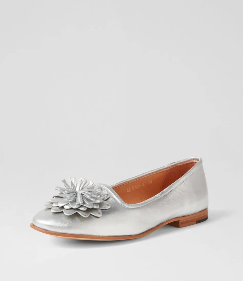 Women DJANGO & JULIETTE Loafers<Unions Silver Leather Loafers