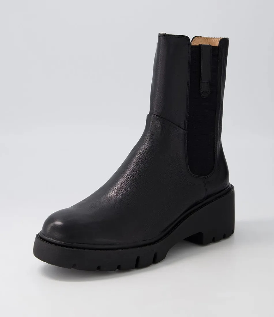 Women DJANGO & JULIETTE Boots<Unita Black Leather Chelsea Boots