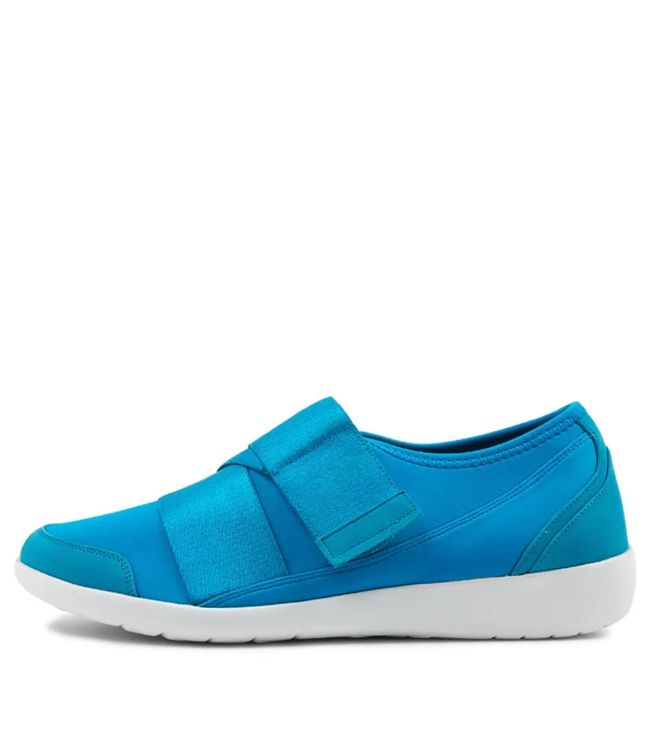 Women ZIERA Wedges<Urban Ff Turquoise Neoprene Sneakers