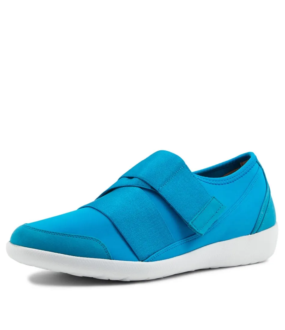 Women ZIERA Wedges<Urban Ff Turquoise Neoprene Sneakers