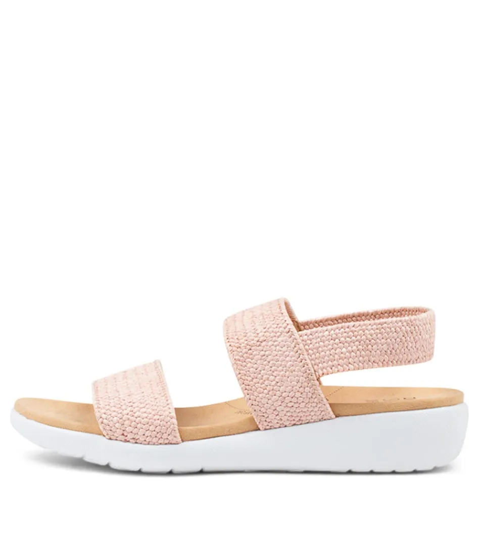 Women ZIERA Wedges<Usaid W Mushroom Woven Elastic Sandals