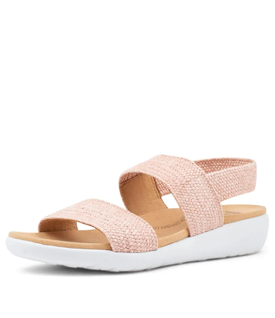 Women ZIERA Wedges<Usaid W Mushroom Woven Elastic Sandals