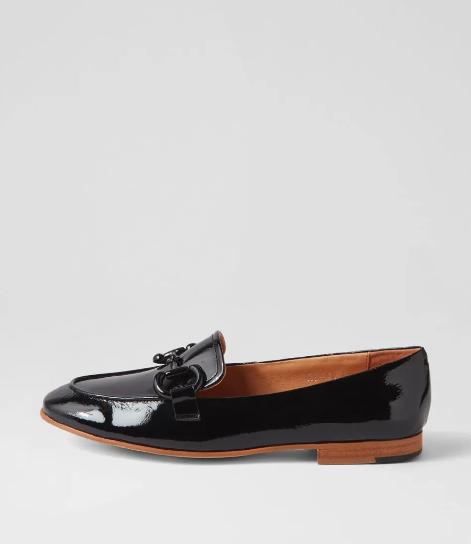 Women DJANGO & JULIETTE Loafers<Uta Black Patent Leather Loafers