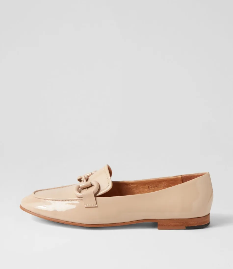 Women DJANGO & JULIETTE Loafers<Uta Latte Patent Leather Loafers