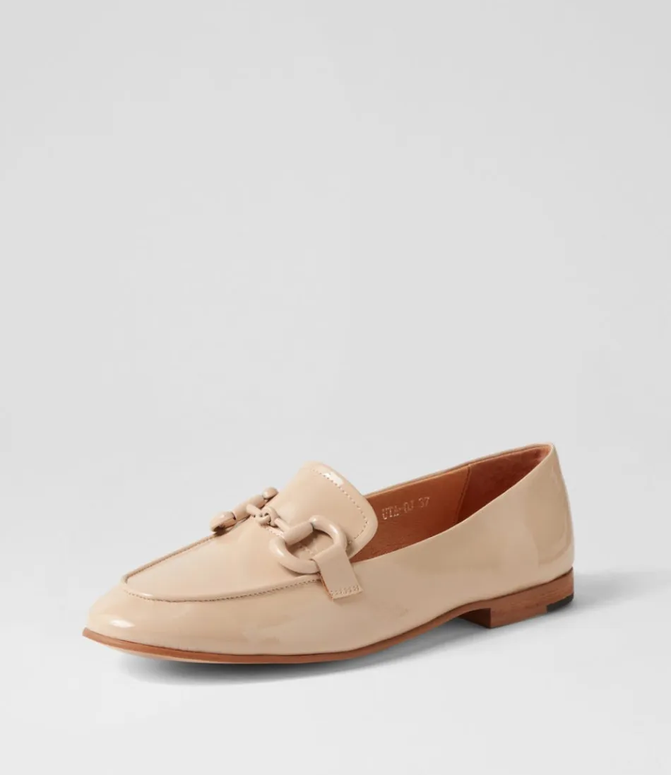 Women DJANGO & JULIETTE Loafers<Uta Latte Patent Leather Loafers