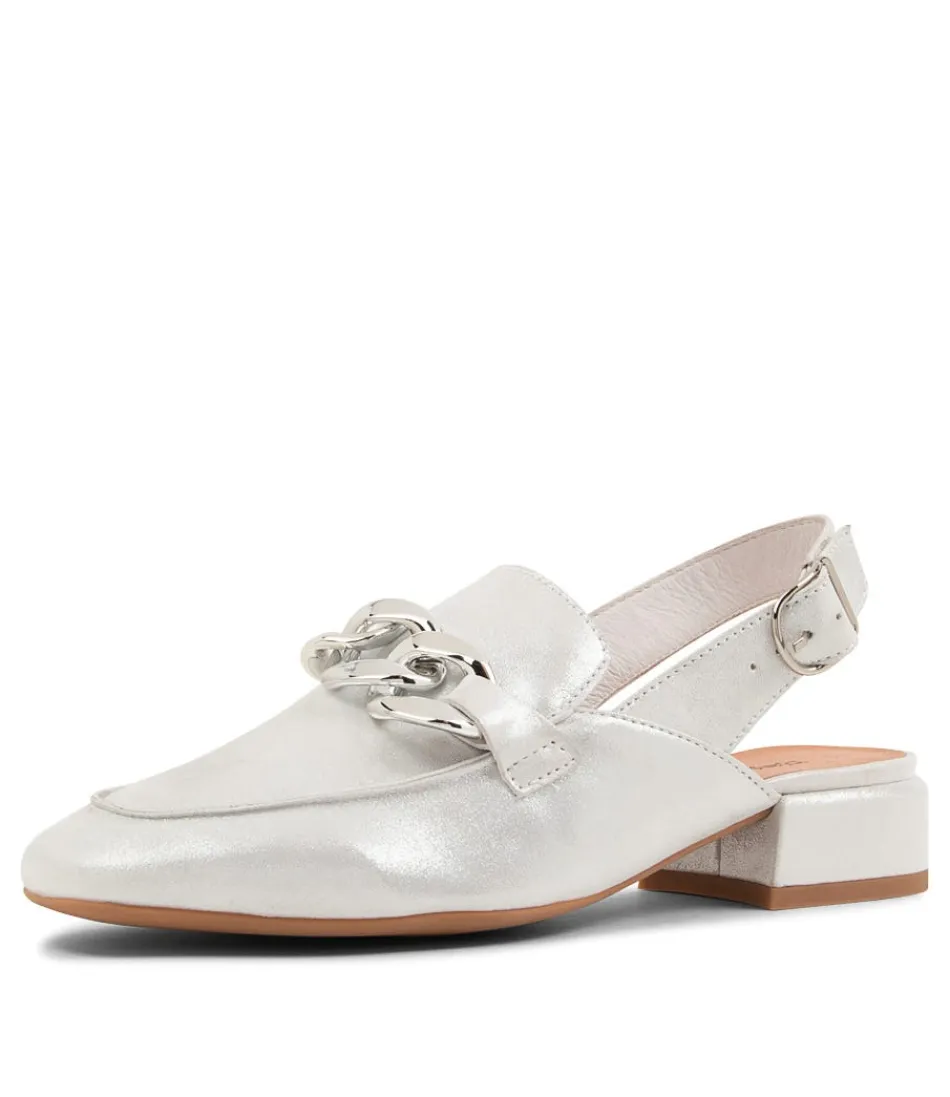 Women DJANGO & JULIETTE Loafers<Vabor White Powder Leather Heels