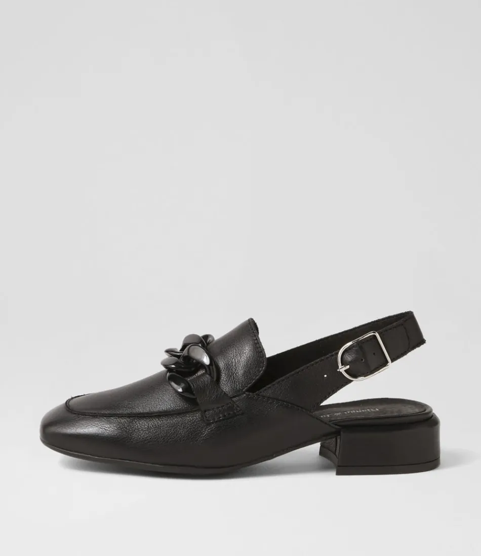 Women DJANGO & JULIETTE Flats<Vaborys Black Leather Heels