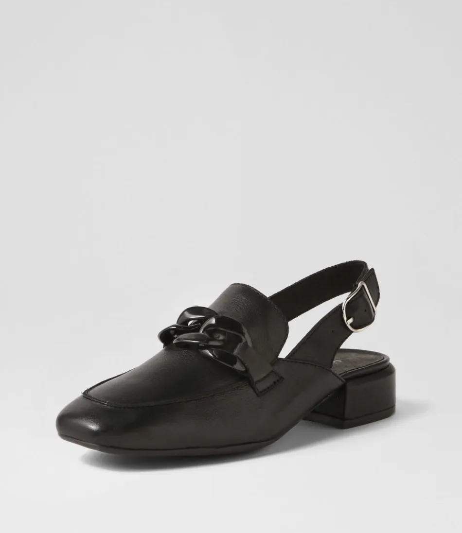 Women DJANGO & JULIETTE Flats<Vaborys Black Leather Heels