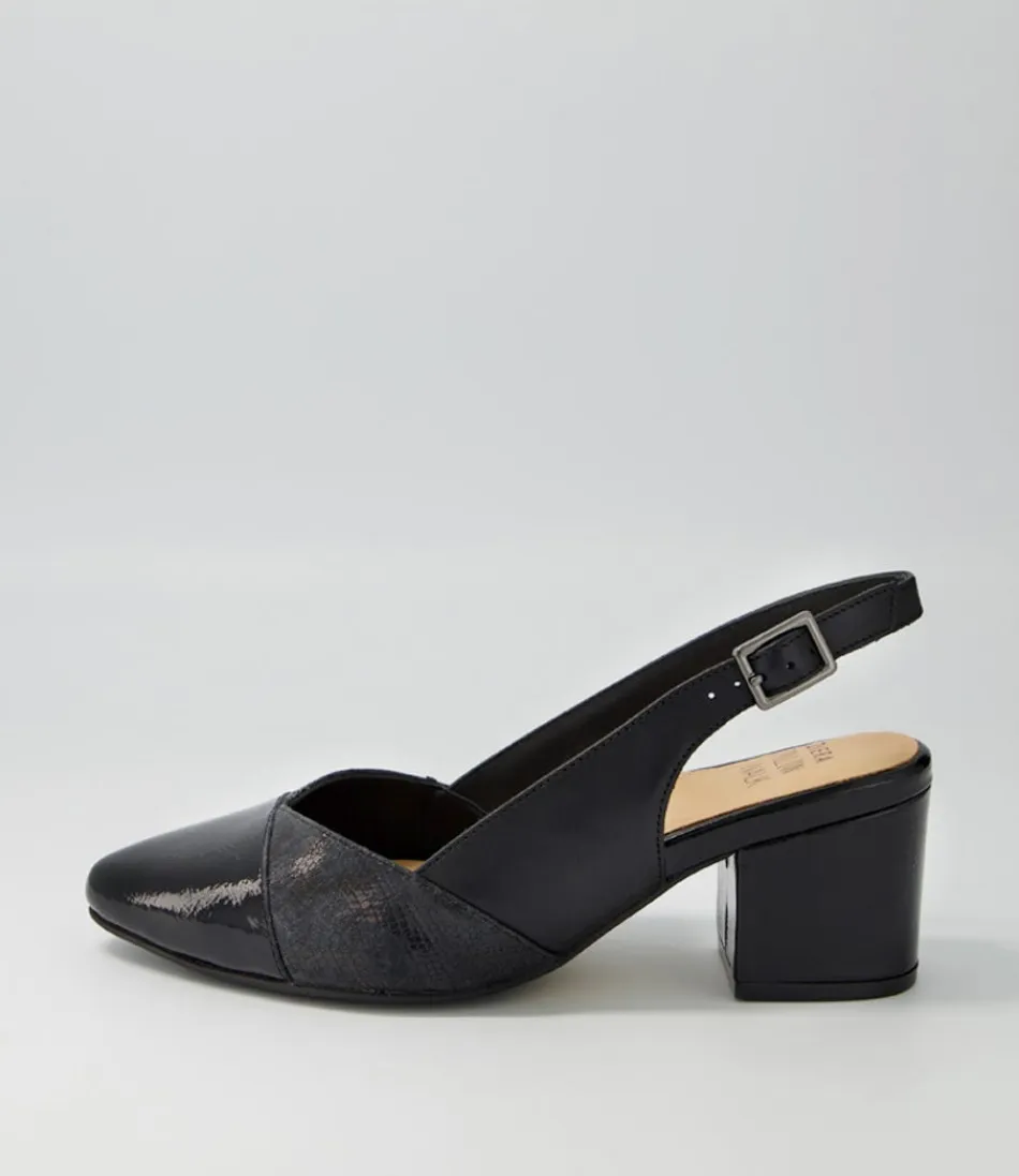 Women ZIERA Heels<Vabra Xw Black Mix Heels