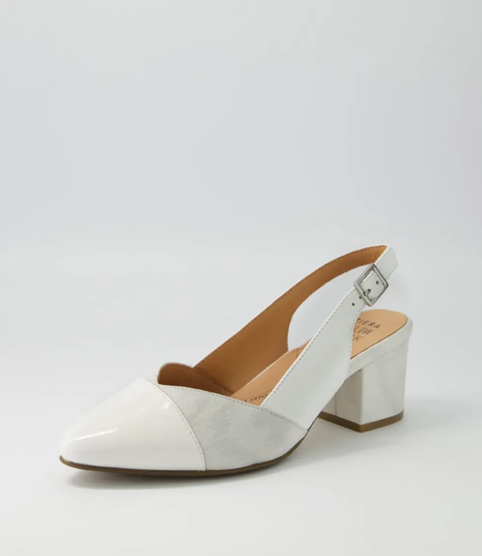 Women ZIERA Heels<Vabra Xw White Mix Heels