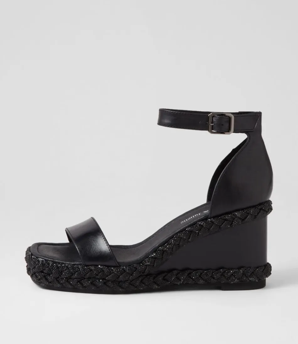 Women DJANGO & JULIETTE Heels<Vangie Black Leather Sandals