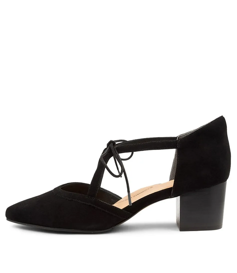 Women ZIERA Heels<Vedu Xw Black-Black Suede