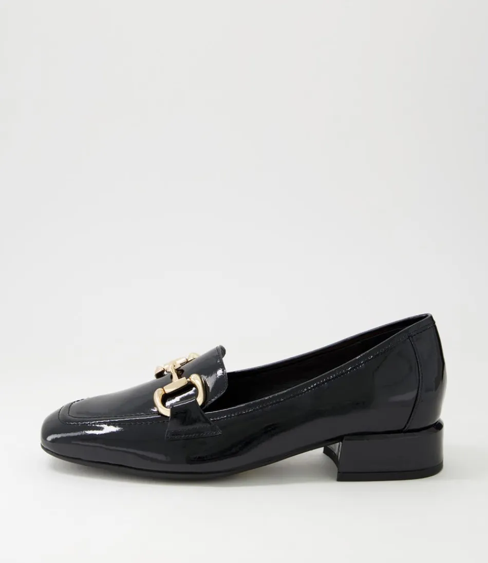 Women DJANGO & JULIETTE Loafers<Velam Black Patent Leather Heels