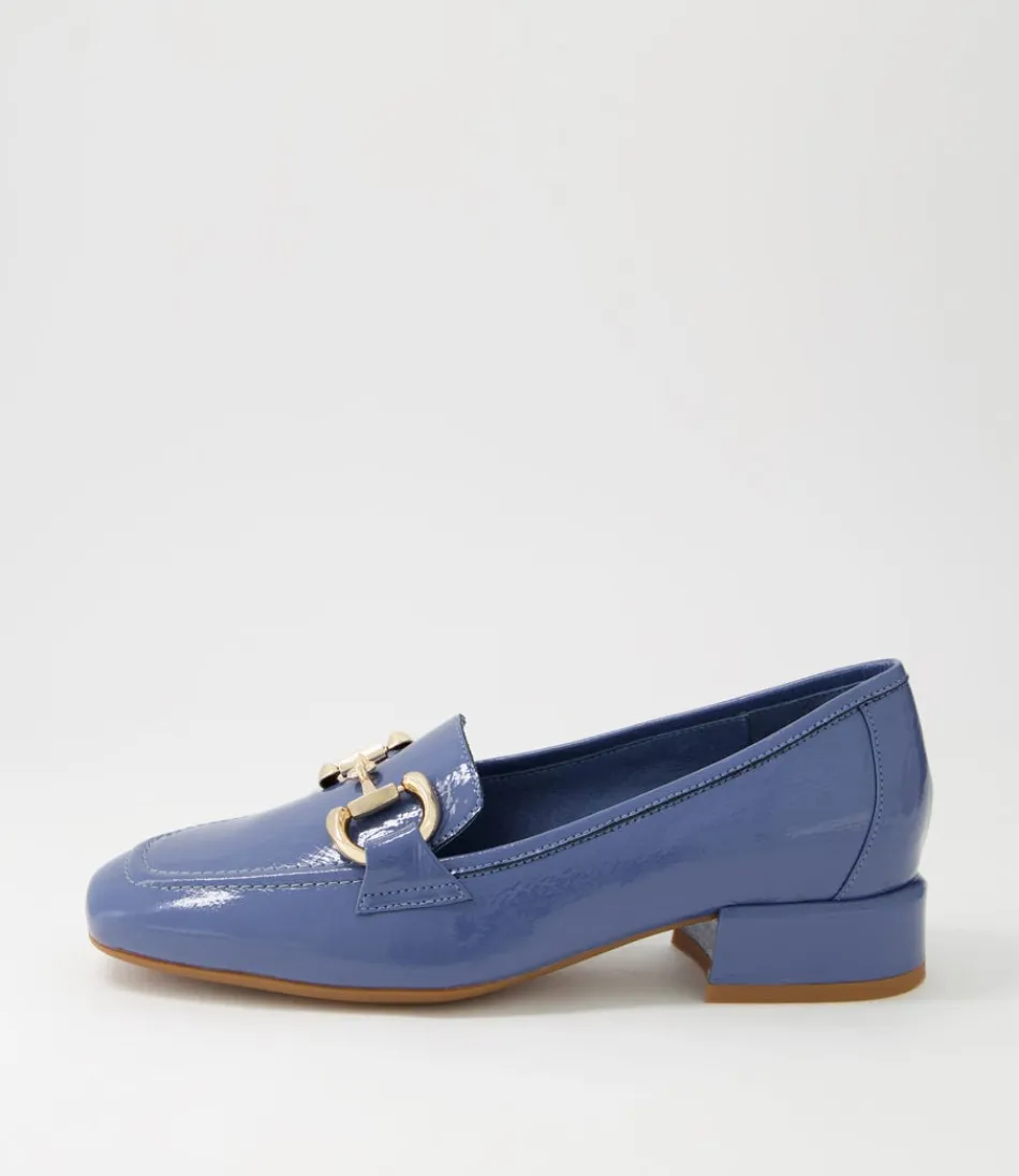 Women DJANGO & JULIETTE Loafers<Velam Cornflower Patent Leather Heels