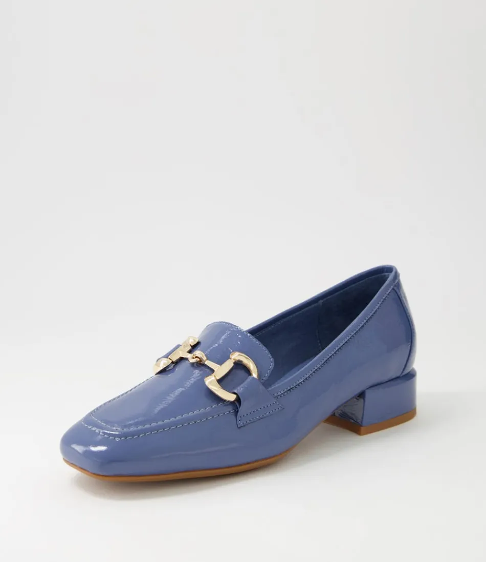 Women DJANGO & JULIETTE Loafers<Velam Cornflower Patent Leather Heels