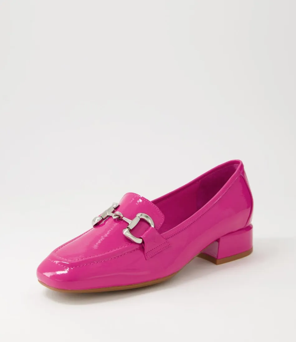 Women DJANGO & JULIETTE Loafers<Velam Fuchsia Patent Leather Heels